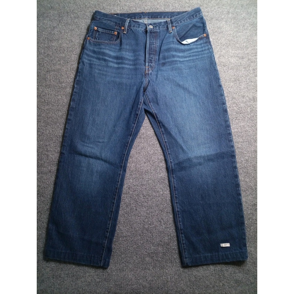Levi's 505 Regular Fit Jeans Men's 32x30 Dark Wash Straight Leg Denim W32 L30